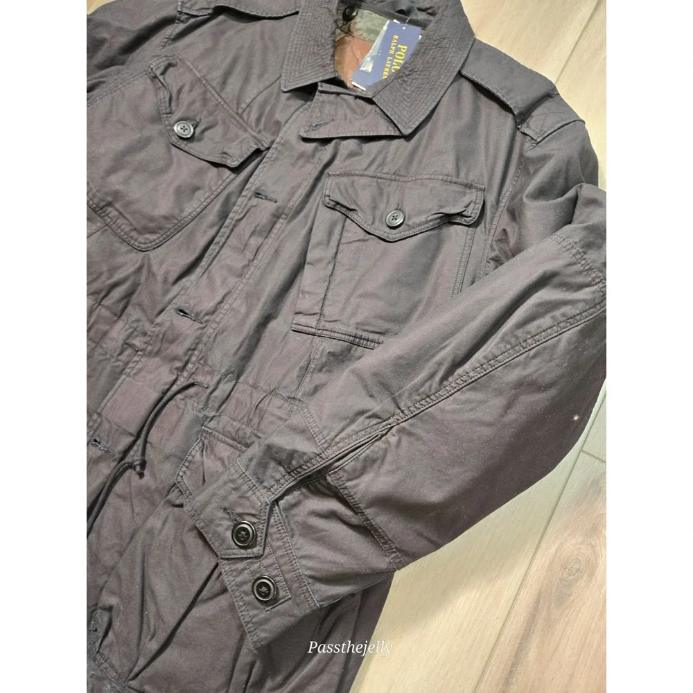 Polo Ralph Lauren Jacket Mens Large Field Camo Reveresable Liner Chore NWT